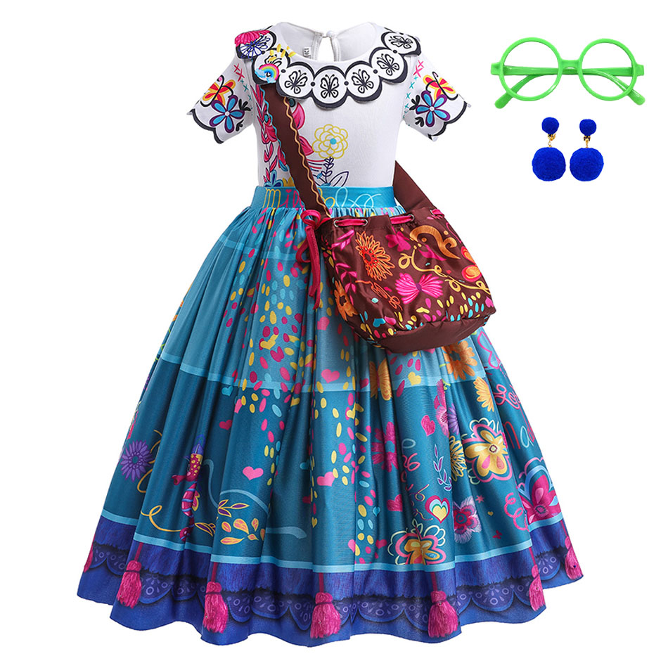 Summer Kids Clothing - Girls Princess Costume Children Encanto Halloween