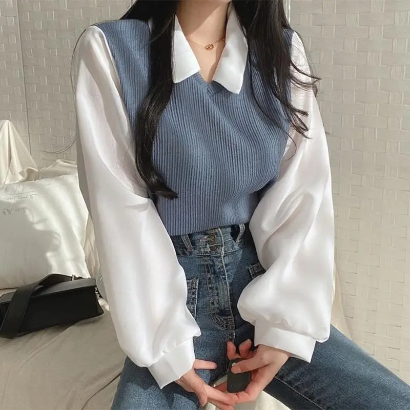 Summer Clothing For Teens - Summer Blouse Women Korean Style False