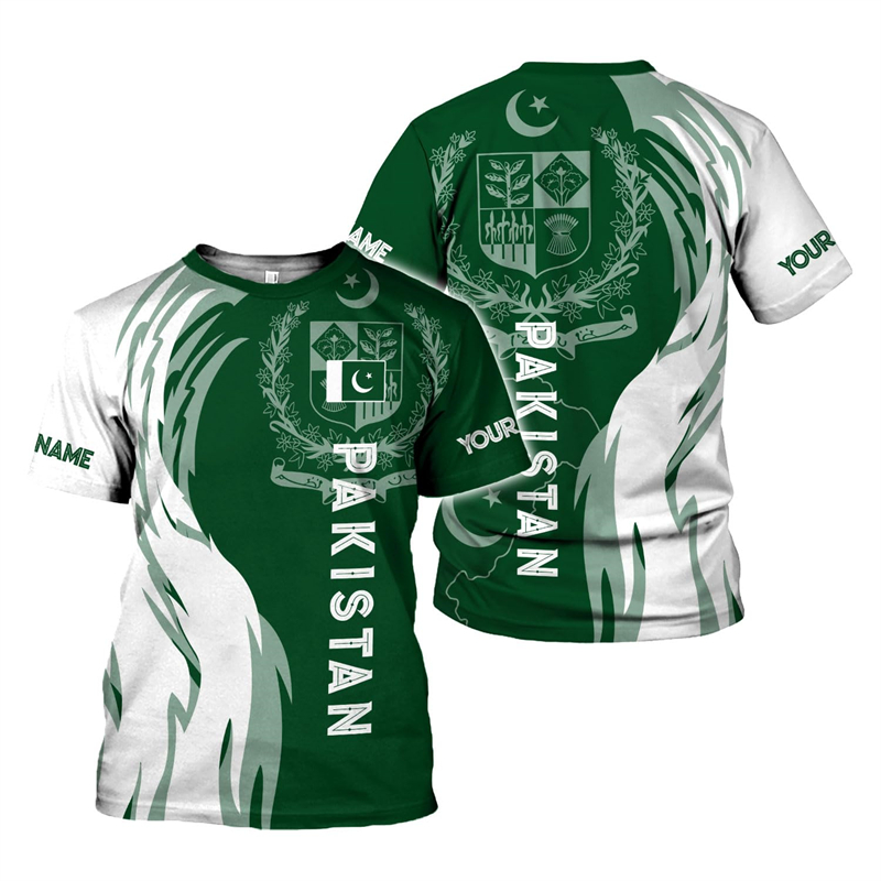 Pakistan Flag 3D Print Men's T - Summer Clothing Pakistan review and price