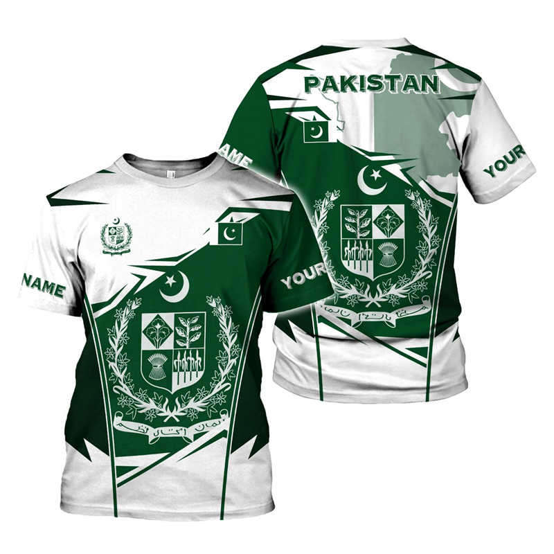 Pakistan Flag 3D Print Men's T - Summer Clothing Pakistan review and price