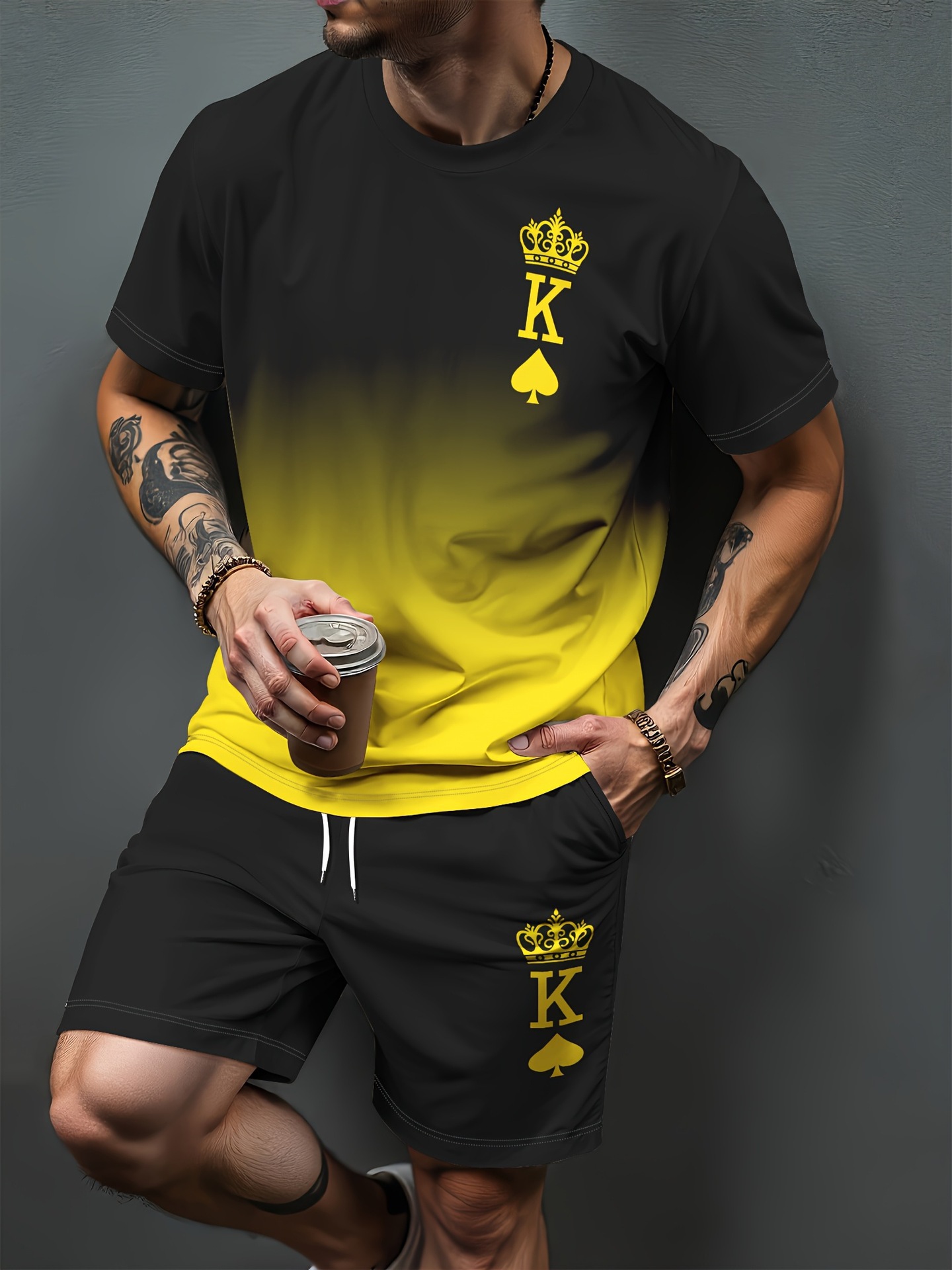 Gradient Letter Pattern 3D Pri - Summer Clothing Patterns review and price