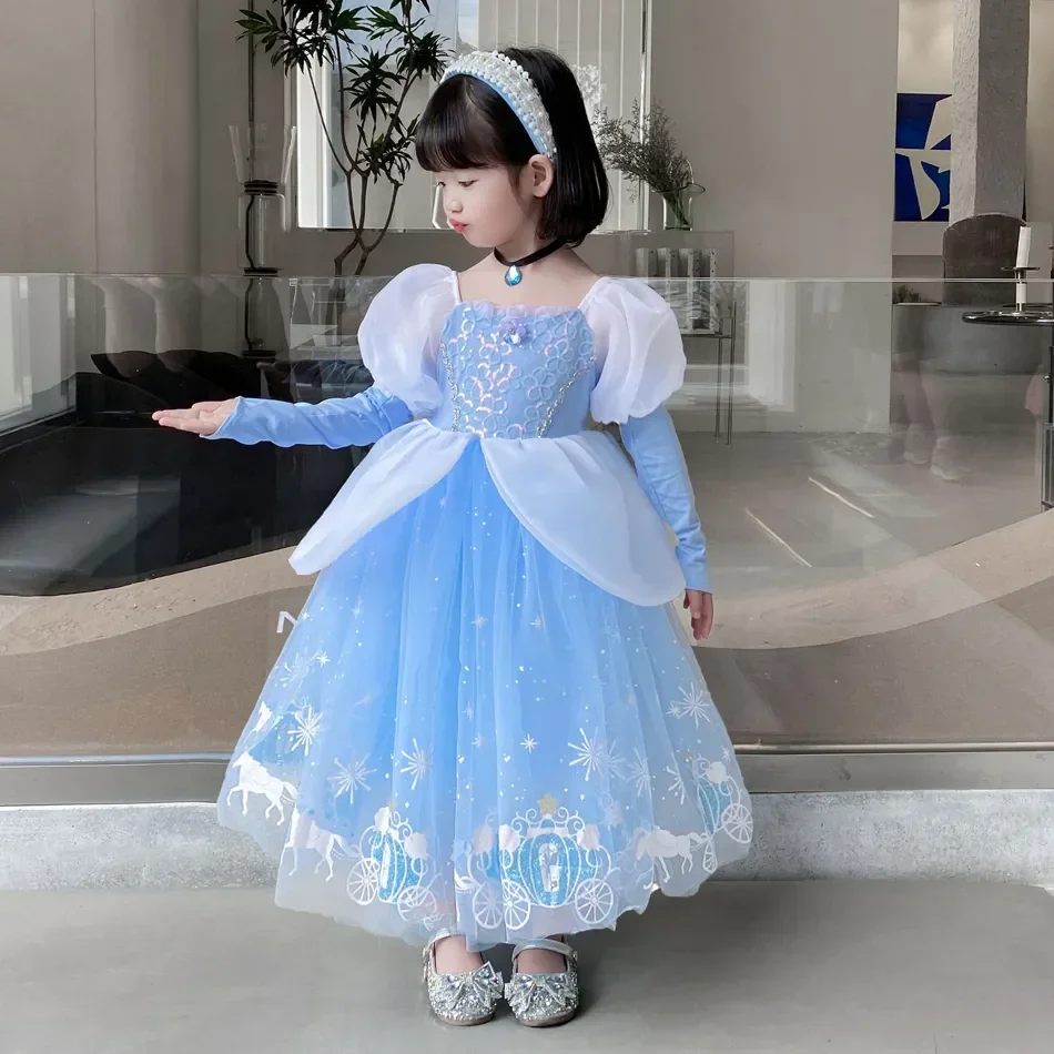 Cinderella Princess Cosplay Dr - Summer Kids Clothing review and price