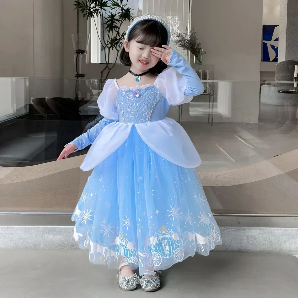 Cinderella Princess Cosplay Dr - Summer Kids Clothing review and price