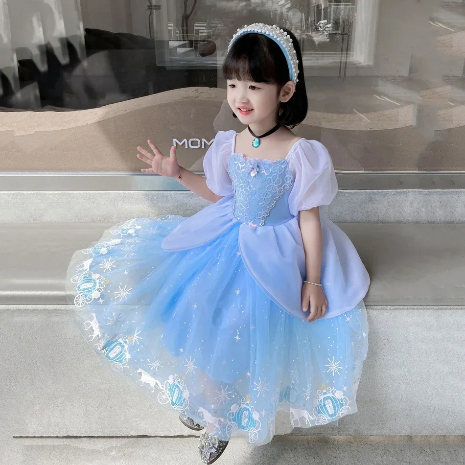 Cinderella Princess Cosplay Dr - Summer Kids Clothing review and price