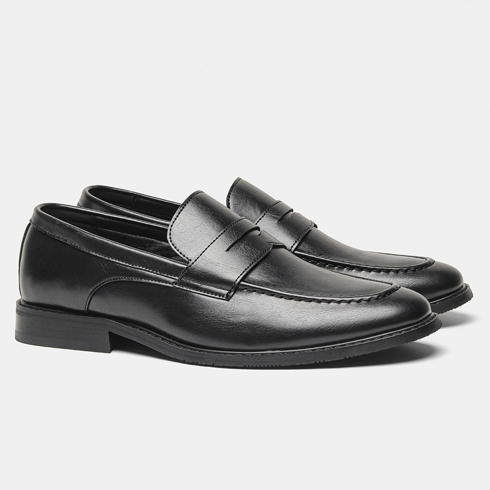 Men's Black Penny Loafers Clas - Summer Clothing Office review and price