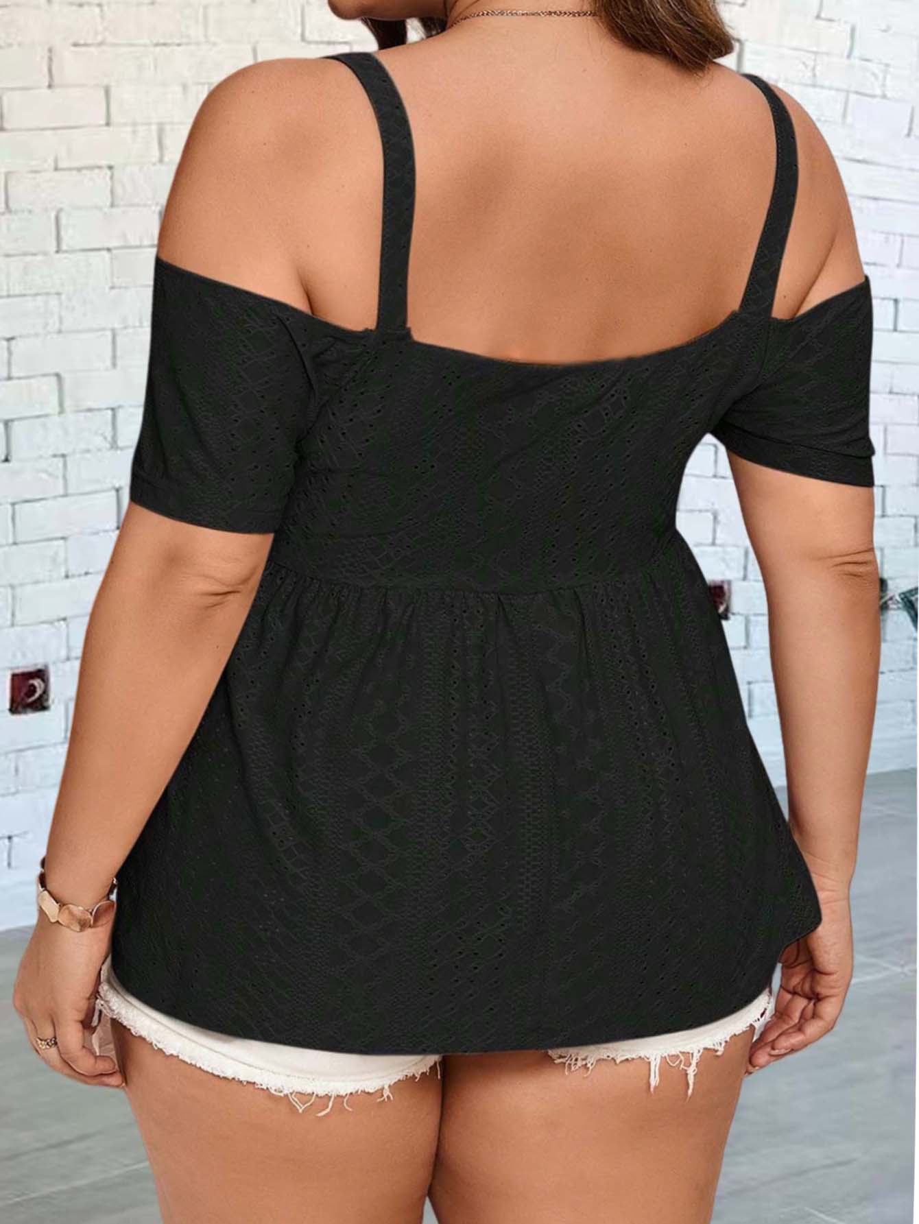 Elegant off-shoulder vest suit - Summer Clothing For Plus Size Women review and price