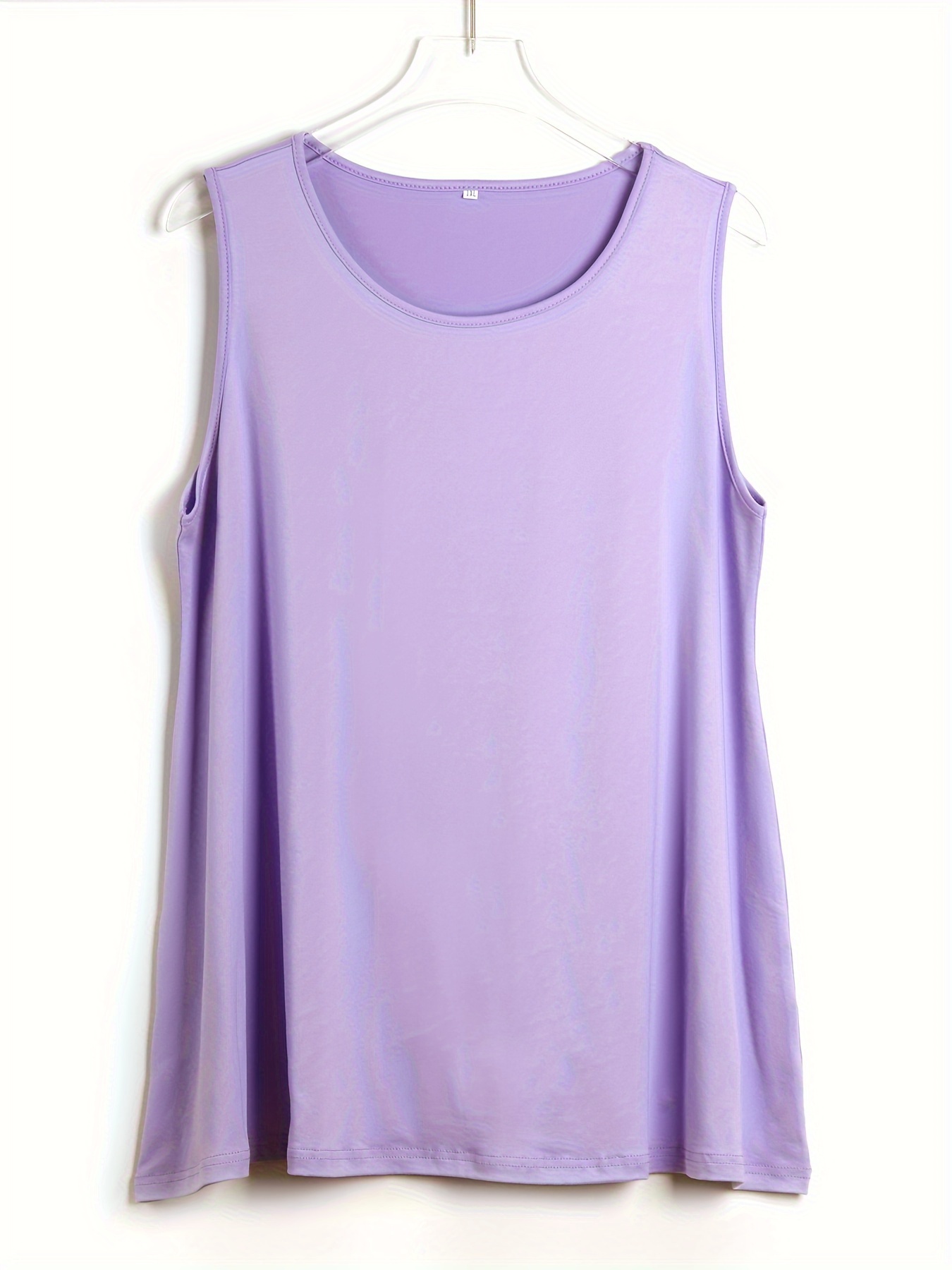 Plus Size Simple Solid Tank To - Summer Clothing For Plus Size Women review and price