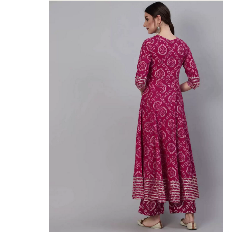 Indian Pure Cotton Rose Red Pr - Summer Clothing Pakistan review and price