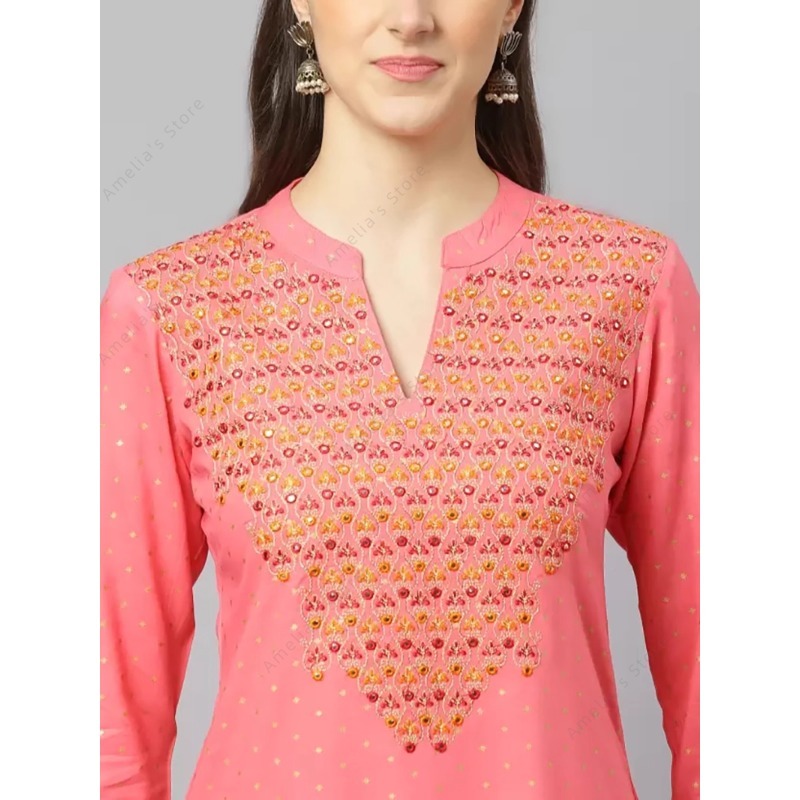 Kurta Women's Indian Rayon Kur - Summer Clothing Pakistan review and price