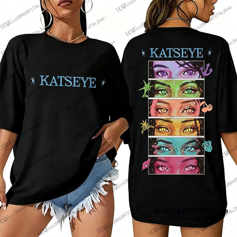 2026 Kpop Katseye Eyes Graphic - Summer Clothing Aesthetic review and price