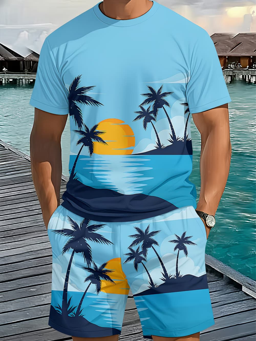 2026 Men's 2 Piece Set Hawaiia - Beach Shirt Hawaiian review and price