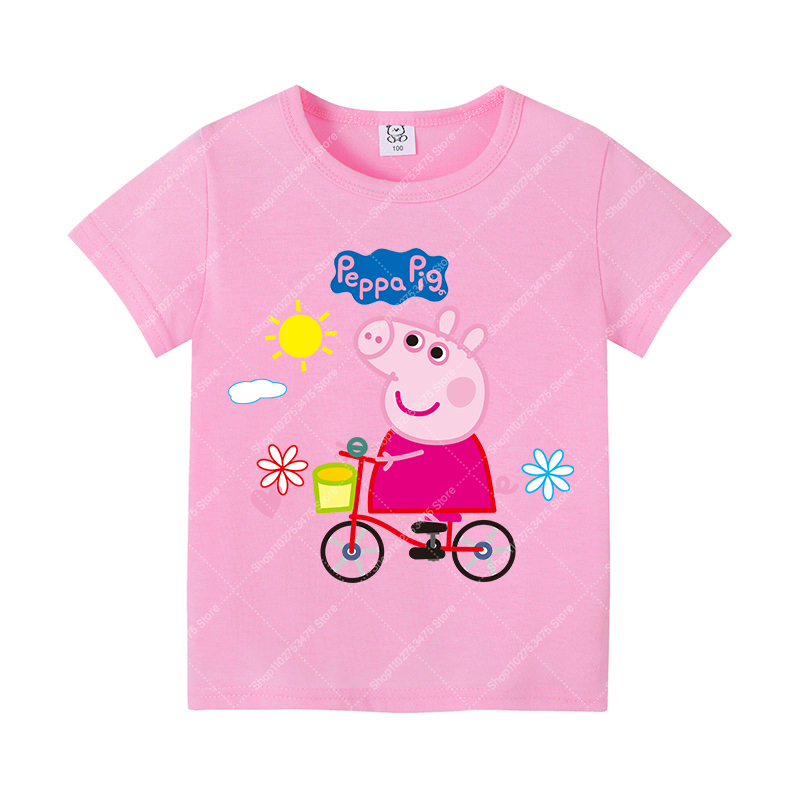 Kids Girl Cute Cotton T-shirt  - Summer Kids Clothing review and price
