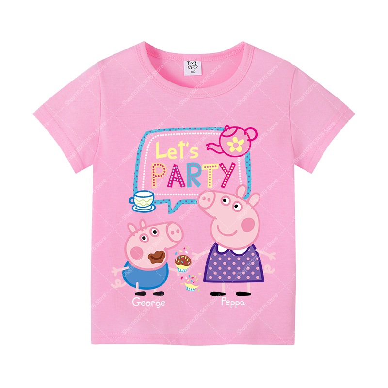 Kids Girl Cute Cotton T-shirt  - Summer Kids Clothing review and price