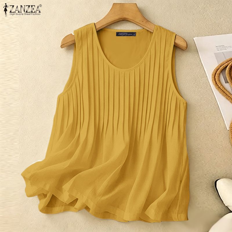 ZANZEA Woman Summer Pintuck Ta - Summer Clothing For Plus Size Women review and price