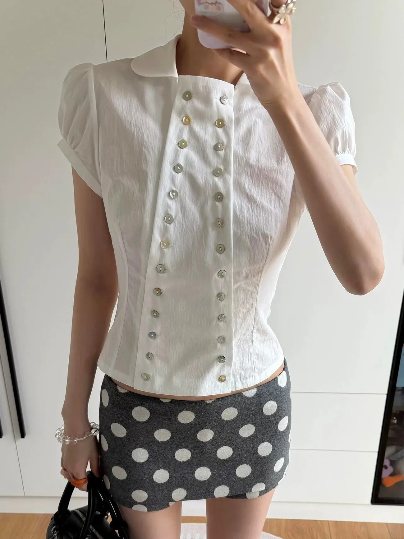 Y2K Aesthetic Peter Pan Collar - Summer Clothing Aesthetic review and price