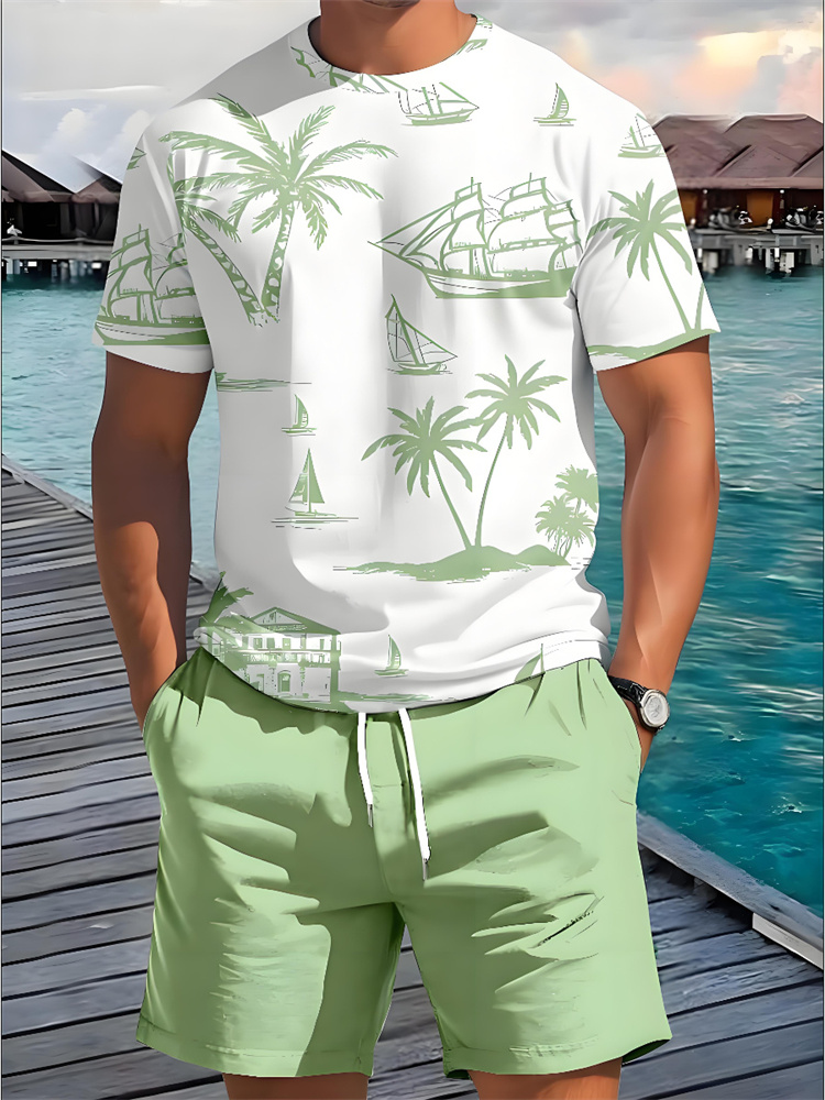 2 Piece Summer 3D Casual Every - Beach Shirt Hawaiian review and price