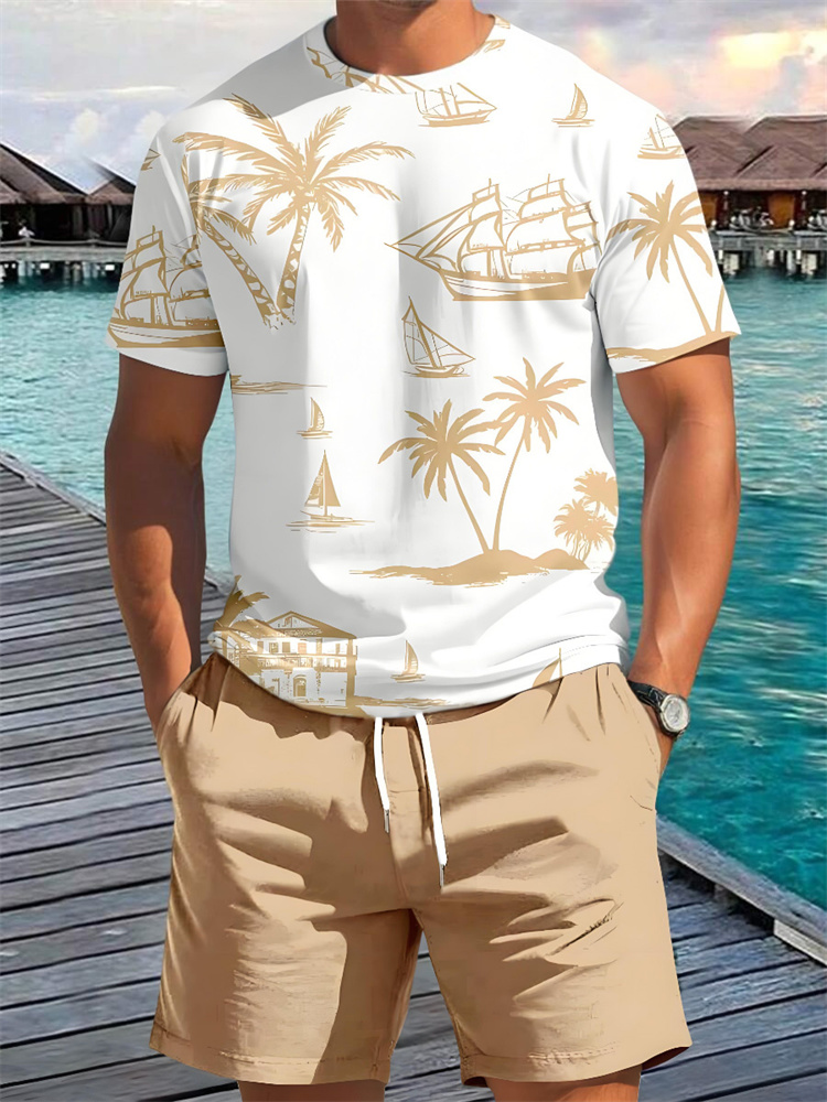 2 Piece Summer 3D Casual Every - Beach Shirt Hawaiian review and price