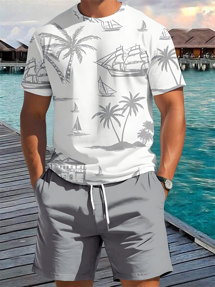 2 Piece Summer 3D Casual Every - Beach Shirt Hawaiian review and price