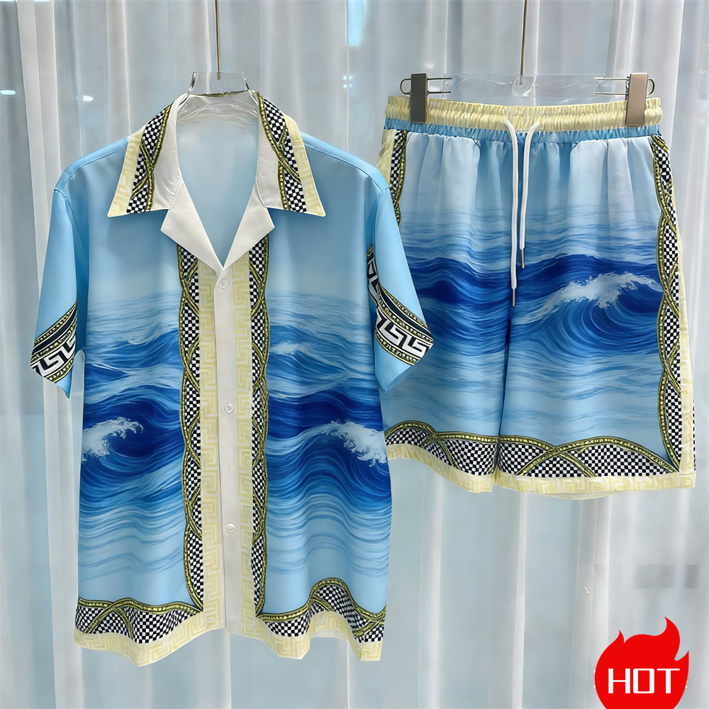 Summer Men's Shirt Sets Plants - Summer Clothing Patterns review and price