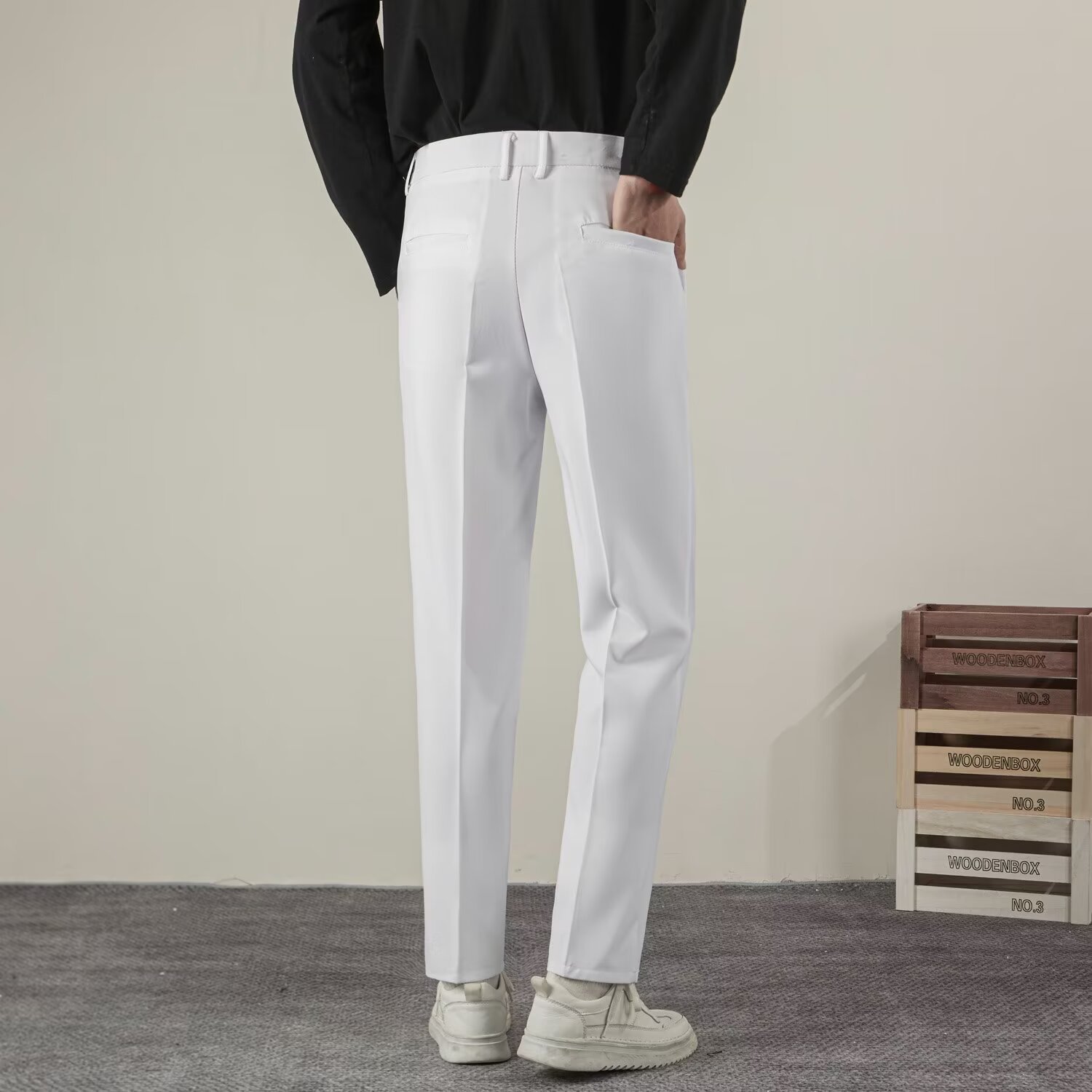 Summer Men's Solid Color Strai - Summer Clothing Brands Men review and price