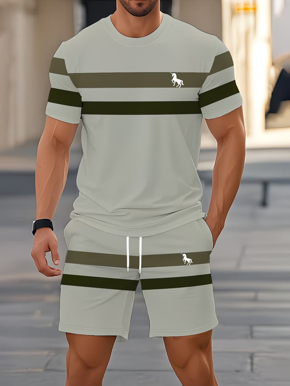 Men's Summer Sets Funny 3D Str - Summer Clothing For Teens review and price