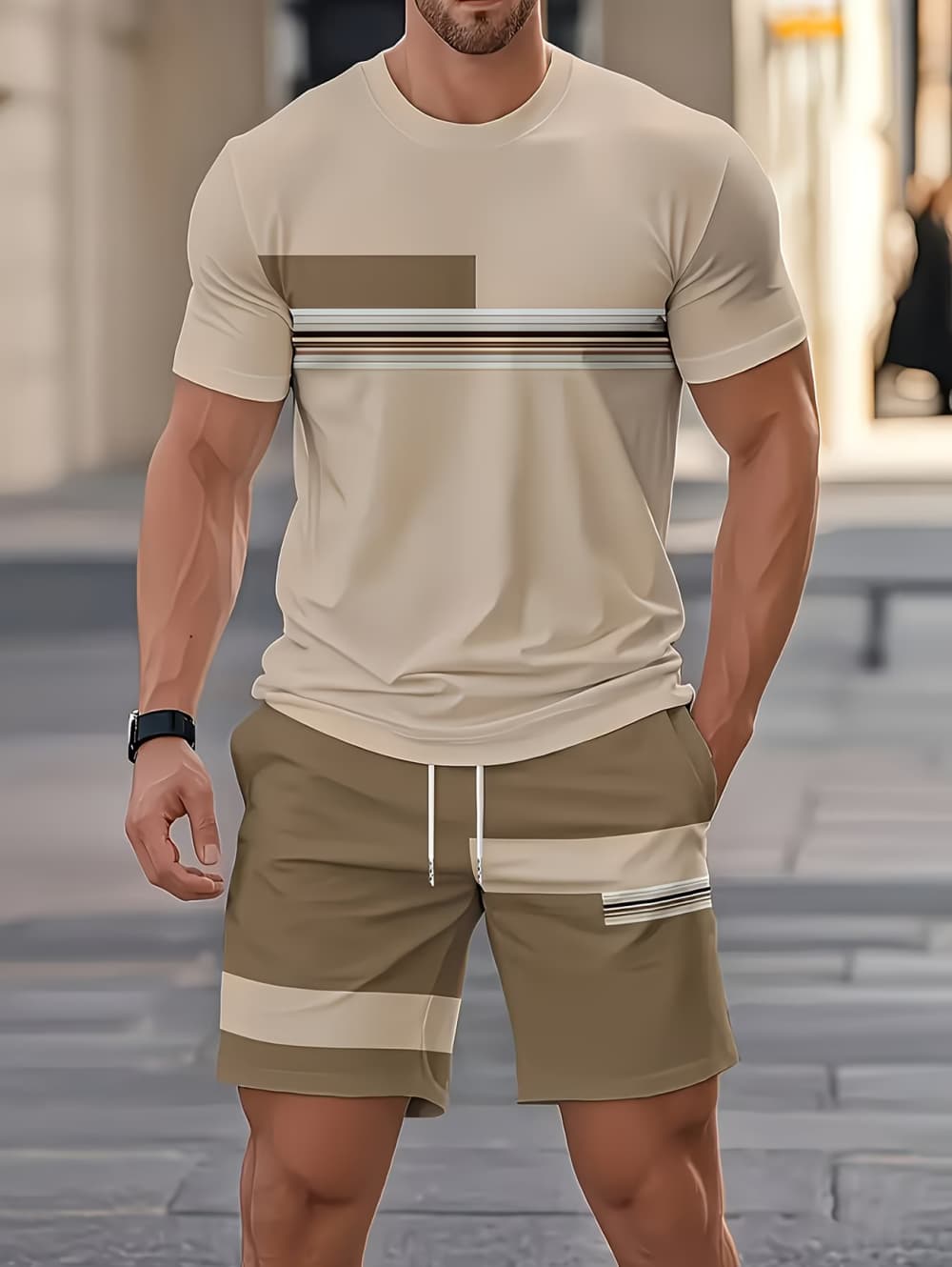 Men's Summer Sets Funny 3D Str - Summer Clothing For Teens review and price