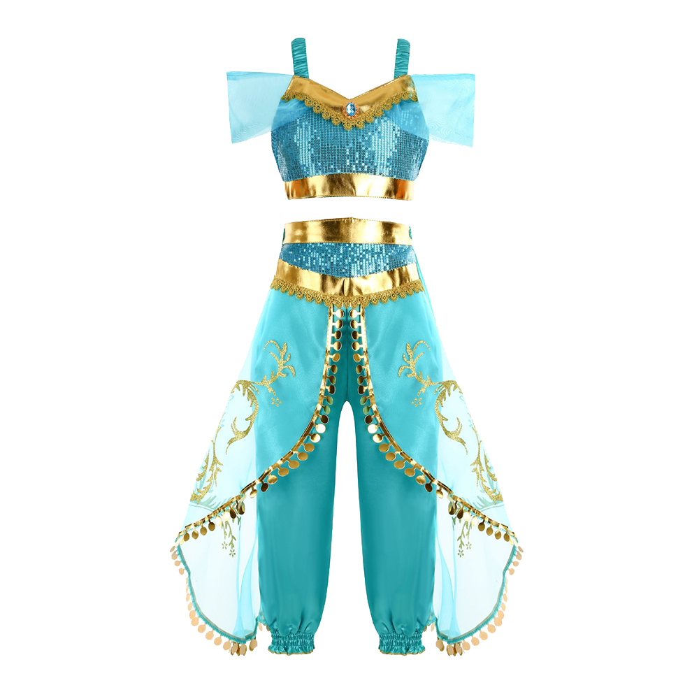 Girls Jasmine Fantasy Costume  - Summer Kids Clothing review and price