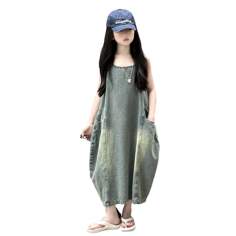 Vintage Blue Children Girls Hi - Summer Kids Clothing review and price
