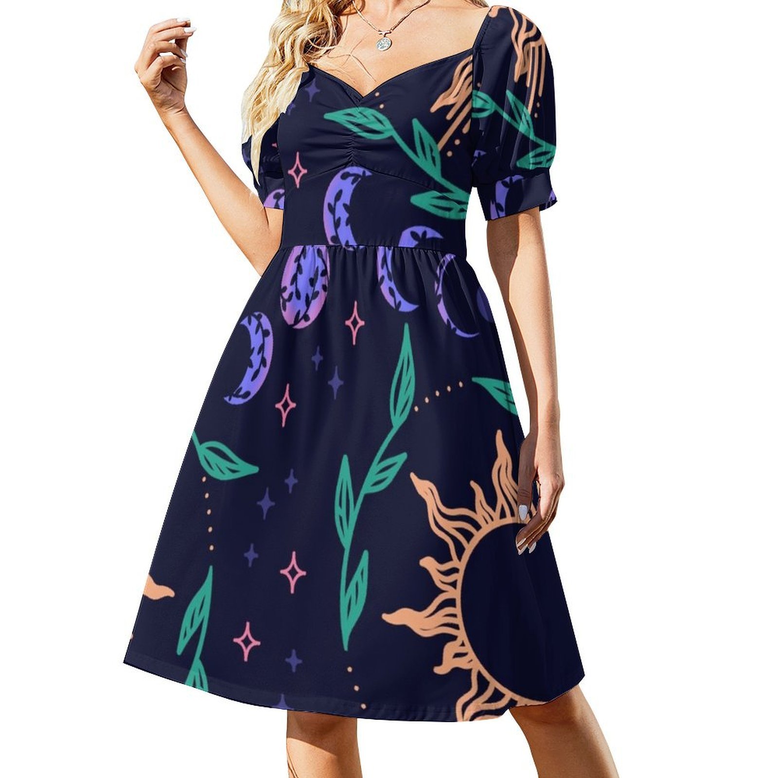 Seamless Moon Phases Sun Stars - Summer Clothing Patterns review and price