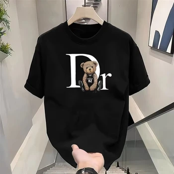 Luxury Brand Cute Bear Print T - Summer Clothing Brands Men review and price