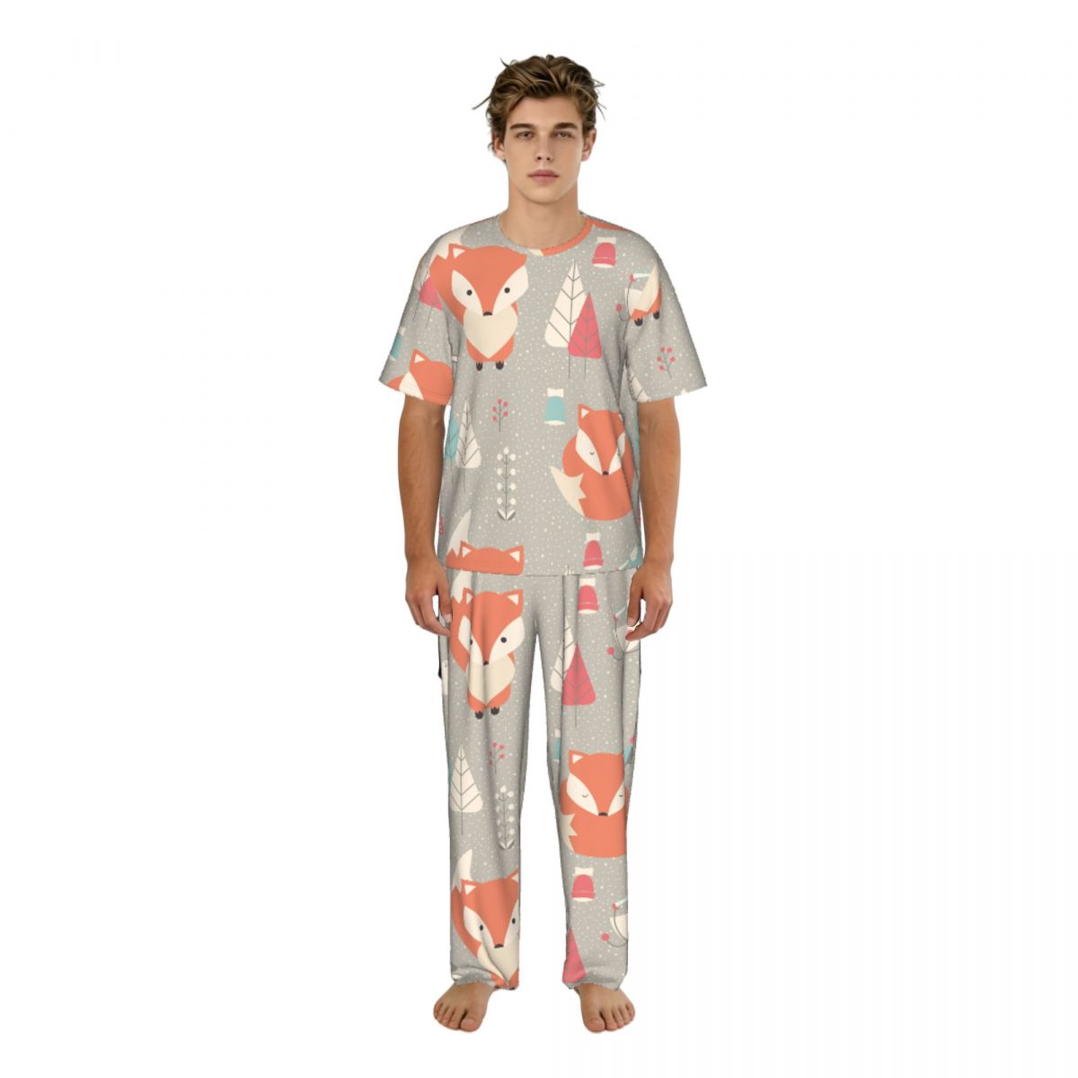 Men Pajamas Suit Short Sleeved - Summer Clothing Patterns review and price