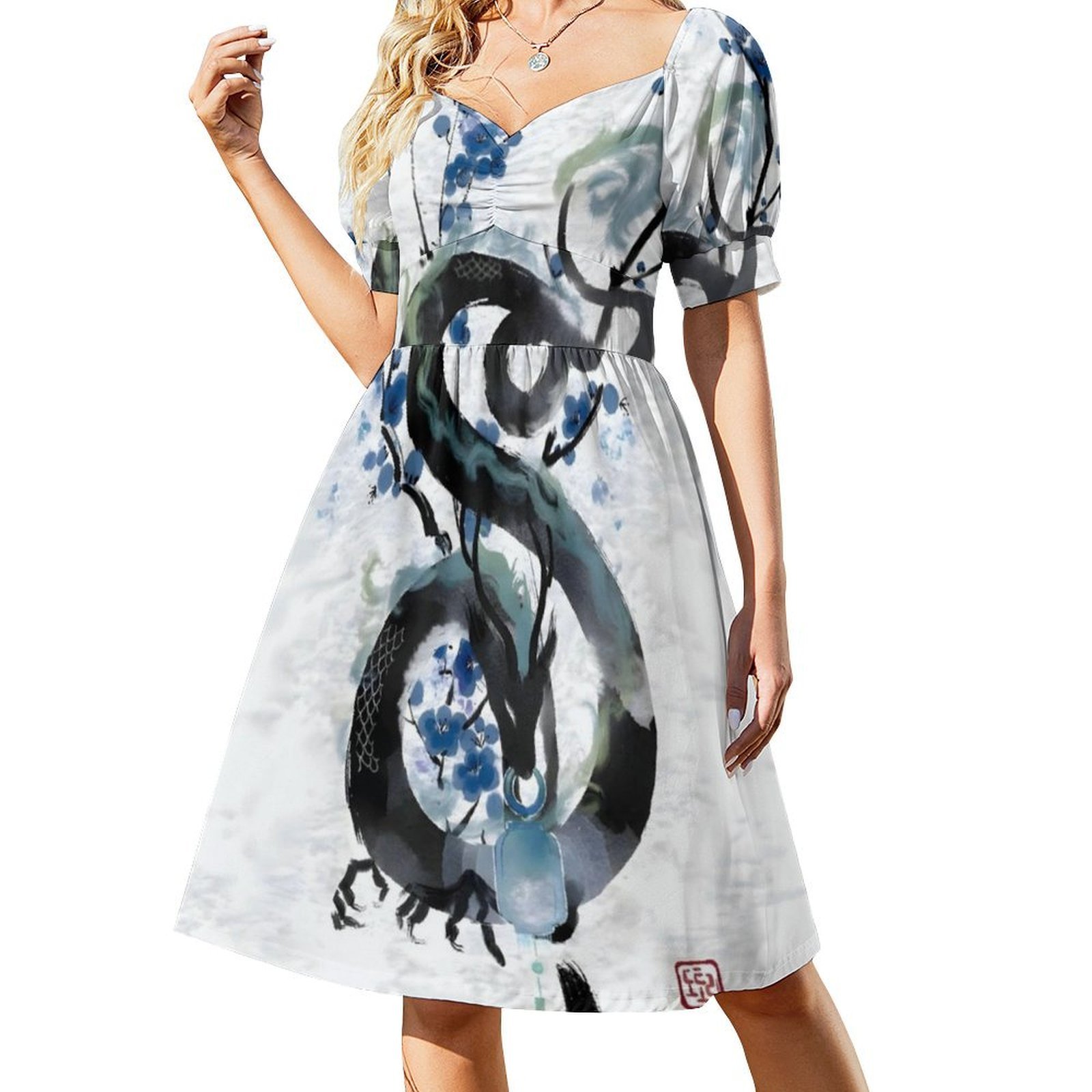 Japanese Blue Night Dragon Ink - Summer Clothing For Japan review and price