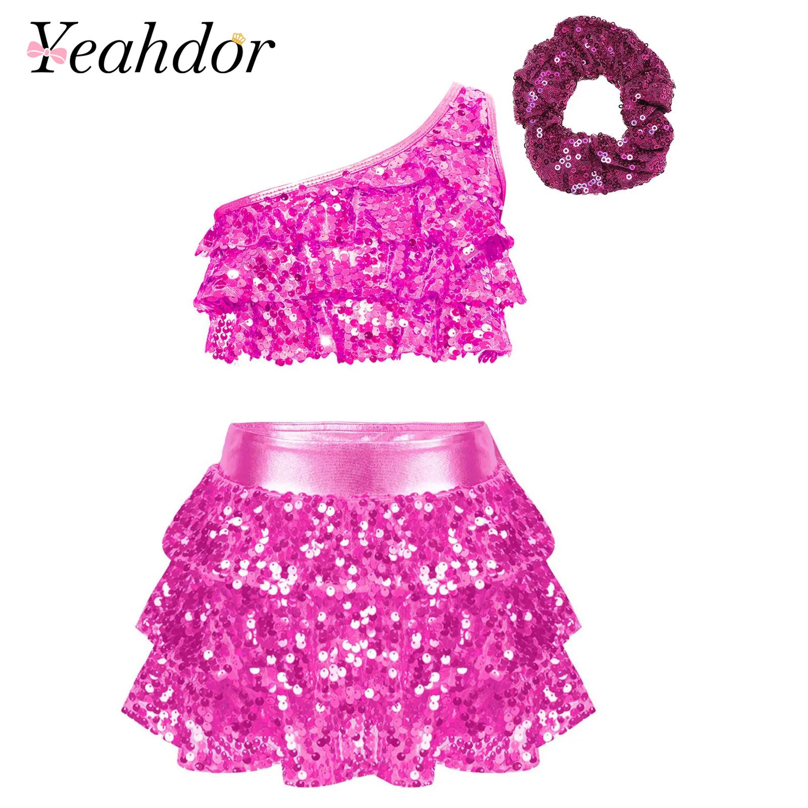 Kids Girls Shiny Sequins Latin - Summer Kids Clothing review and price