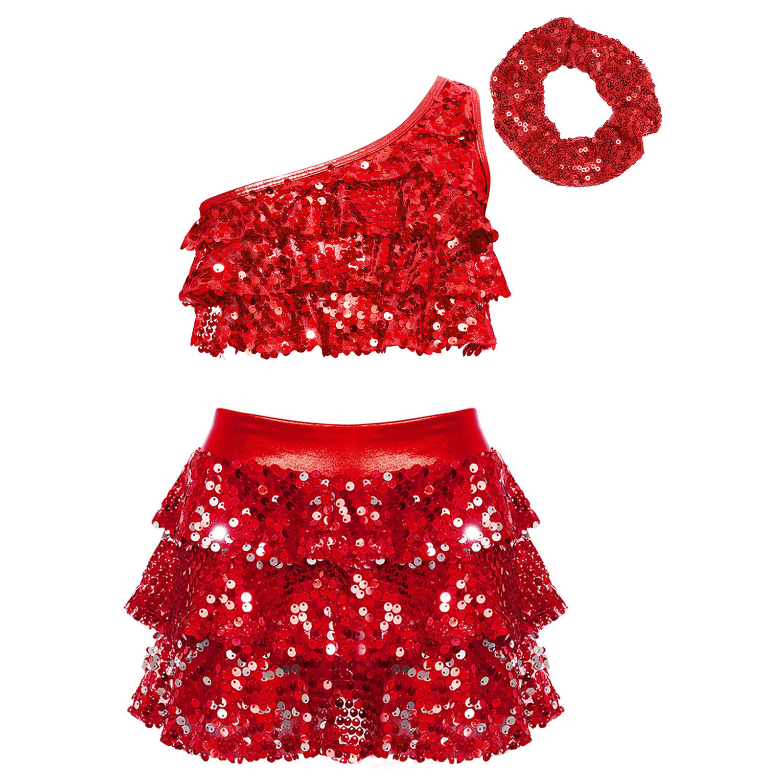 Kids Girls Shiny Sequins Latin - Summer Kids Clothing review and price