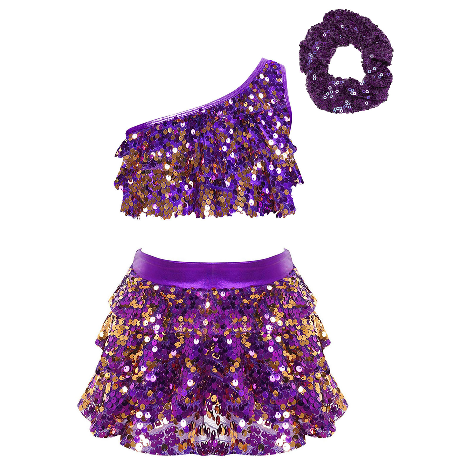 Kids Girls Shiny Sequins Latin - Summer Kids Clothing review and price